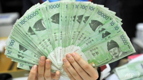 Đồng won Hàn Quốc giảm xuống thấp nhất 4 năm so với USD