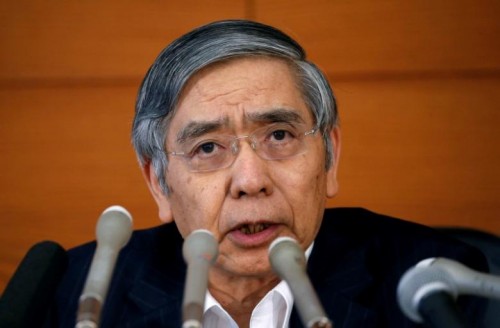 Thống đốc BOJ Kuroda: Không loại trừ khả năng giảm tiếp lãi suất