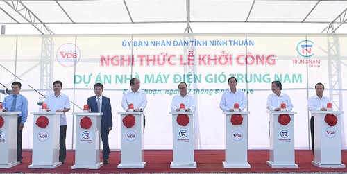 Khởi công nhà máy điện gió tổng vốn gần 4.000 tỷ đồng tại Ninh Thuận