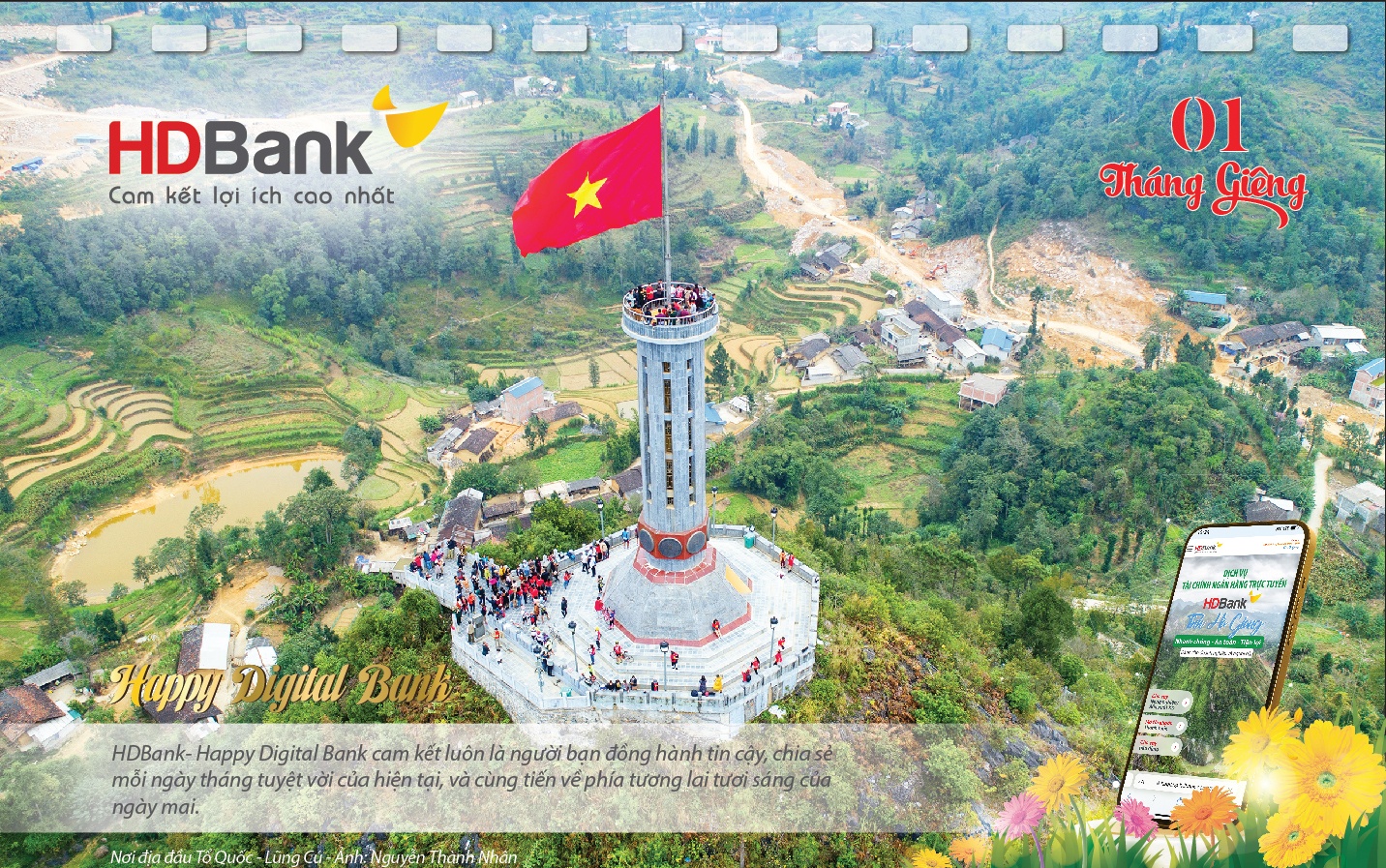 Bộ lịch HDBank 2023: Gửi gắm lợi ích đến mọi miền Tổ quốc