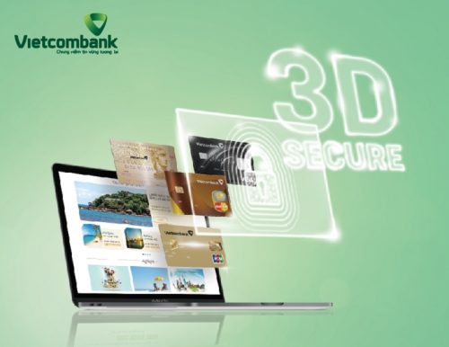 Vietcombank áp dụng 3D secure trong giao dịch thẻ