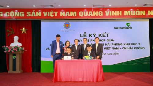 Vietcombank Hải Phòng ký quy chế phối hợp nhờ thu