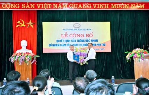Công bố Quyết định bổ nhiệm Giám đốc NHNN chi nhánh Phú Thọ