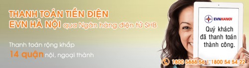 SHB và EVN Hà Nội triển khai dịch vụ thanh toán tiền điện
