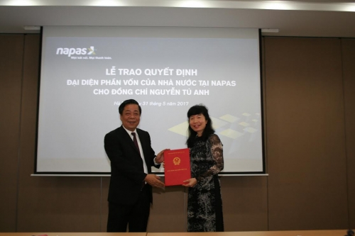 Bà Nguyễn Tú Anh giữ chức vụ Chủ tịch NAPAS