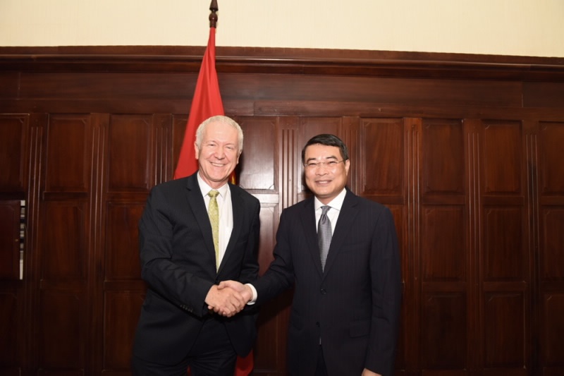 Thống đốc Lê Minh Hưng tiếp Ngài Đại sứ Thụy Sỹ tại Việt Nam