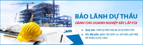 MB bảo lãnh dự thầu cho DN xây lắp FDI