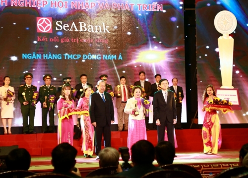 SeABank nhận giải Doanh nghiệp hội nhập và phát triển