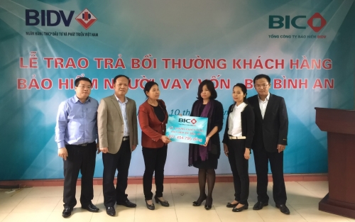 BIC bồi thường hơn 800 triệu đồng cho khách hàng tại Bắc Ninh