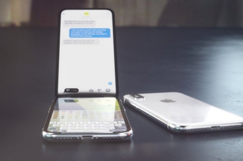 Sẽ ra sao nếu iPhone X là một chiếc điện thoại nắp gập?
