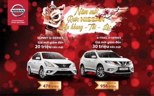 Nissan Việt Nam giảm giá bán lẻ X-Trail V-series và Sunny Q-series