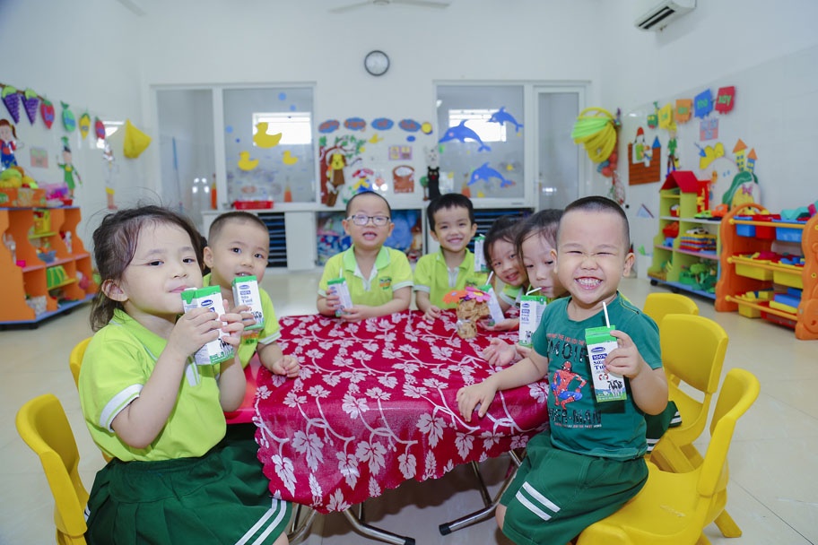 423 trường và nhóm trẻ tại Đà Nẵng đang thụ hưởng chương trình Sữa học đường