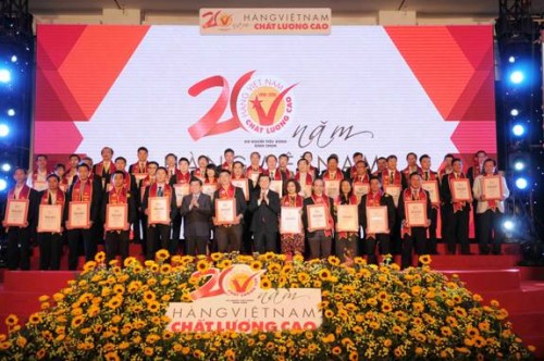 Công bố 500 doanh nghiệp Hàng Việt Nam chất lượng cao 2016