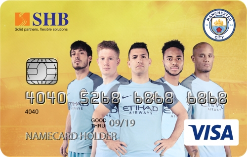 SHB ra mắt thẻ tín dụng hoàn tiền đồng thương hiệu SHB-ManCity Visa Cashback