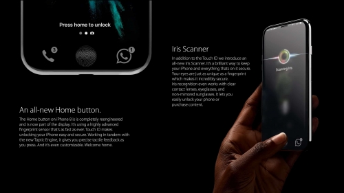 Bộ ảnh dựng tái hiện toàn bộ tính năng rò rỉ của iPhone 8