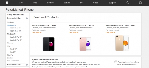 Apple bất ngờ bán iPhone 7/7 Plus đổi bảo hành, rẻ hơn hàng mới khoảng 2 triệu đồng