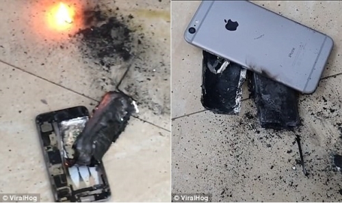Một chiếc iPhone bất ngờ phát nổ ngay trong tiệm salon tại Việt Nam