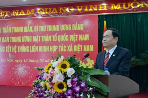 Chủ tịch Ủy ban Trung ương MTTQ​ Việt Nam làm việc với Liên minh HTX