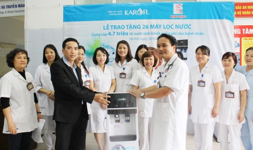 Công ty Karofi tặng hơn 4,7 triệu lít nước tinh khiết cho bệnh viện E