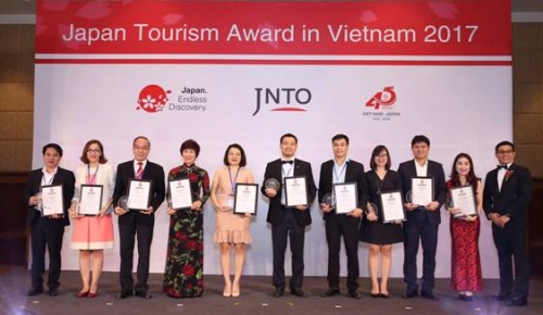 Vietravel được trao giải “Japan Tourism Award in Vietnam 2017”