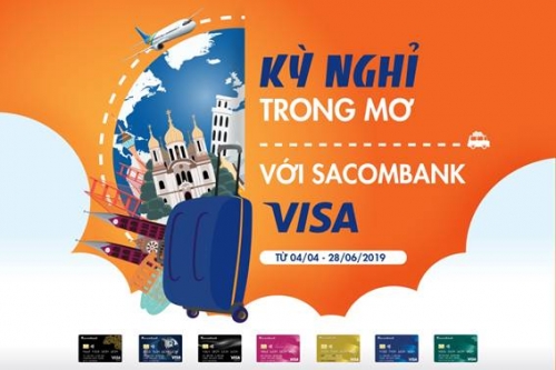 Sacombank ưu đãi du lịch hè cho chủ thẻ