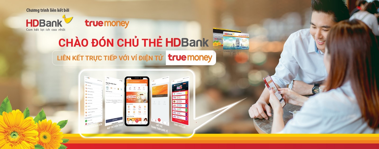 HDBank gia tăng trải nghiệm cho khách hàng với ví Truemoney
