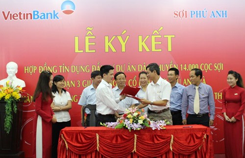 VietinBank tài trợ 140 tỷ cho dự án đầu tư dây chuyền 14.000 cọc sợi