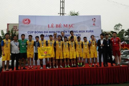 SHB lên ngôi vô địch Giải bóng đá mùa xuân ngành Ngân hàng Hà Nội