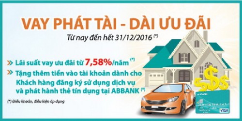 ABBank cho vay sản xuất kinh doanh với lãi suất chỉ từ 7,58%/năm