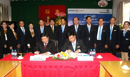 Vietcombank chi nhánh Kiên Giang hợp tác với Công ty Bảo Việt Kiên Giang