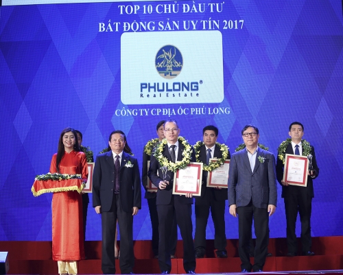 Địa ốc Phú Long lọt Top 10 Chủ đầu tư BĐS uy tín nhất Việt Nam năm 2017