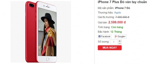 Dân buôn dùng chiêu giảm giá ảo câu khách mua iPhone 7 Plus RED nhái