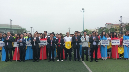 Khai mạc Cúp bóng đá Mùa xuân ngành Ngân hàng Hà Nội 2018