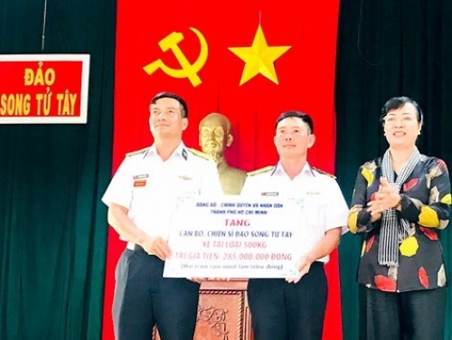 TP.Hồ Chí Minh hỗ trợ hơn 17 tỷ đồng cho huyện đảo Trường Sa