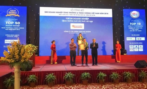 HD SAISON lọt Top DN phát triển nhanh nhất Việt Nam