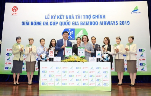Bamboo Airways chính thức là nhà tài trợ chính giải Cúp Quốc gia 2019