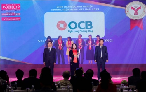 OCB  nhận giải thưởng Thương hiệu Mạnh Việt Nam