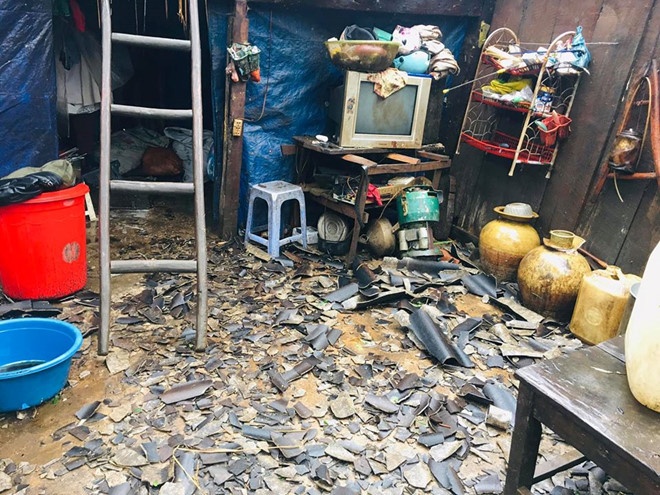 Nhiều nhà dân vỡ nát sau trận mưa đá thứ 6 ở Lai Châu