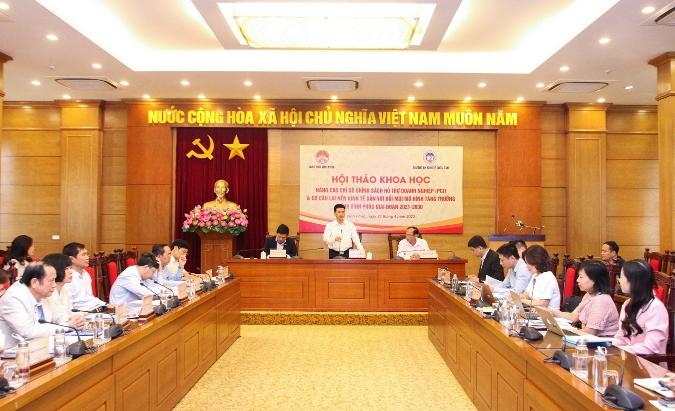 Hội thảo nâng cao chỉ số chính sách hỗ trợ doanh nghiệp Vĩnh Phúc