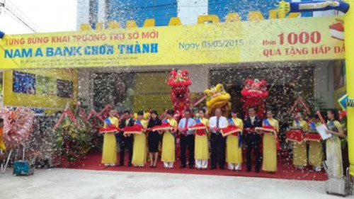 Nam A Bank khai trương trụ sở Chơn Thành