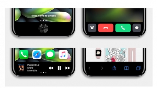 Giao diện iPhone 8 sẽ như nào nếu có màn hình vô cực