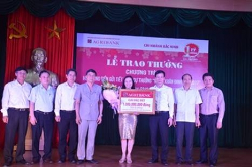 Agribank Bắc Ninh trao giải đặc biệt sổ tiết kiệm 1 tỷ đồng