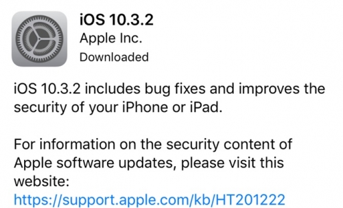 Apple phát hành iOS 10.3.2 để vá lỗi và giảm hao pin