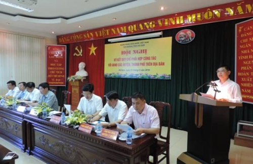 Hà Nam: NHNN tỉnh ký kết Quy chế phối hợp công tác với UBND các huyện, thành phố