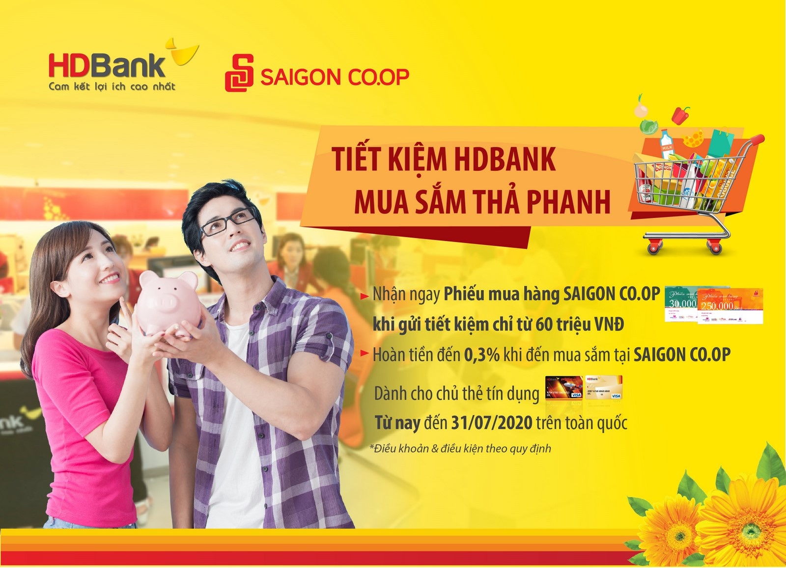 Tiết kiệm HDBank, mua sắm thả phanh tiet kiem hdbank mua sam tha phanh