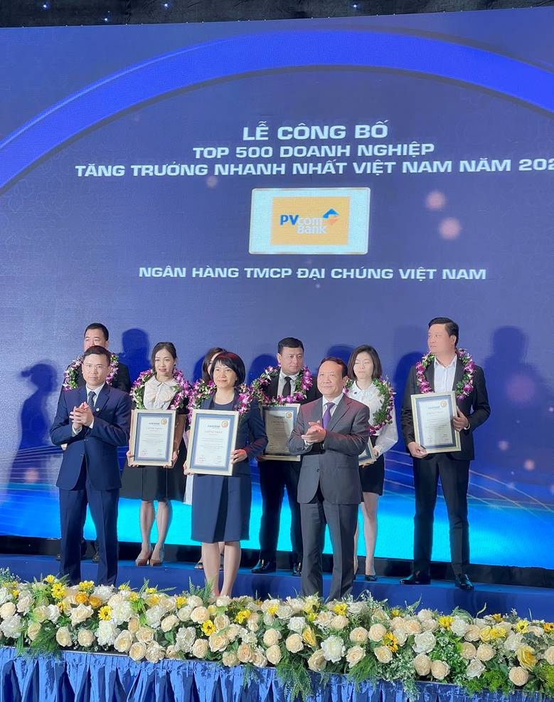 pvcombank trong top 500 doanh nghiep tang truong nhanh nhat viet nam
