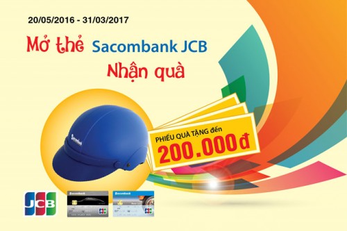 Nhiều ưu đãi hấp dẫn khi mở thẻ Sacombank JCB