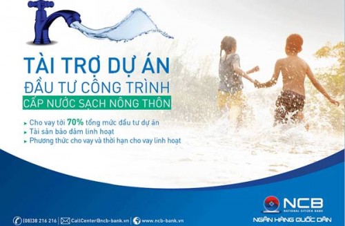 NCB tài trợ đầu tư công trình cấp nước sạch nông thôn