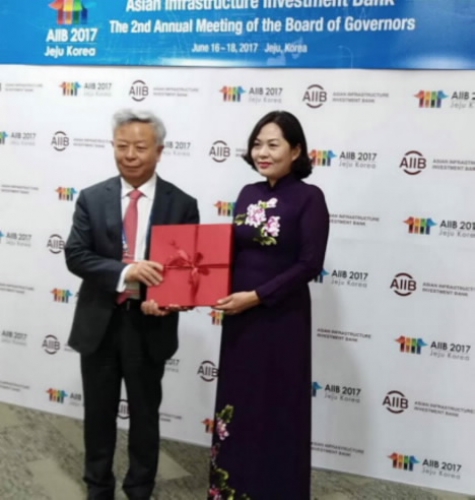 Phó Thống đốc Nguyễn Thị Hồng dự Hội nghị thường niên lần thứ hai Hội đồng Thống đốc AIIB