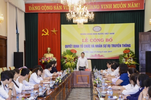Bà Lê Thị Thúy Sen được bổ nhiệm giữ chức Phó Vụ trưởng Vụ Truyền thông (NHNN)